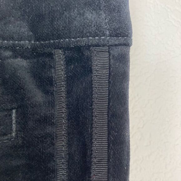 LOFT NWOT evening pants velvet w/ two row of ribbon side stripes & pockets 8/29 - Picture 2 of 11